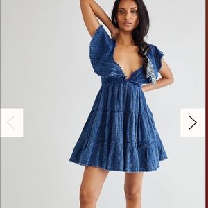 FREE PEOPLE Undone mini dress medium